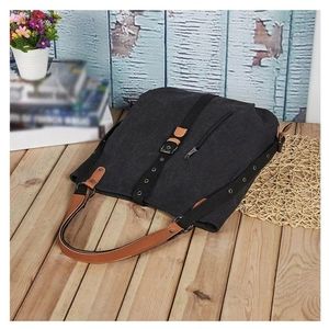Renzono black canvas bag